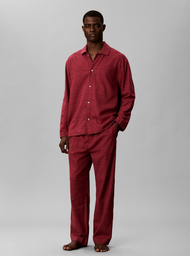LS BUTTON DOWN PANT SET