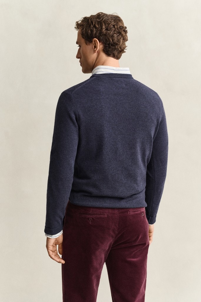Rundhalspullover aus Lambswool
