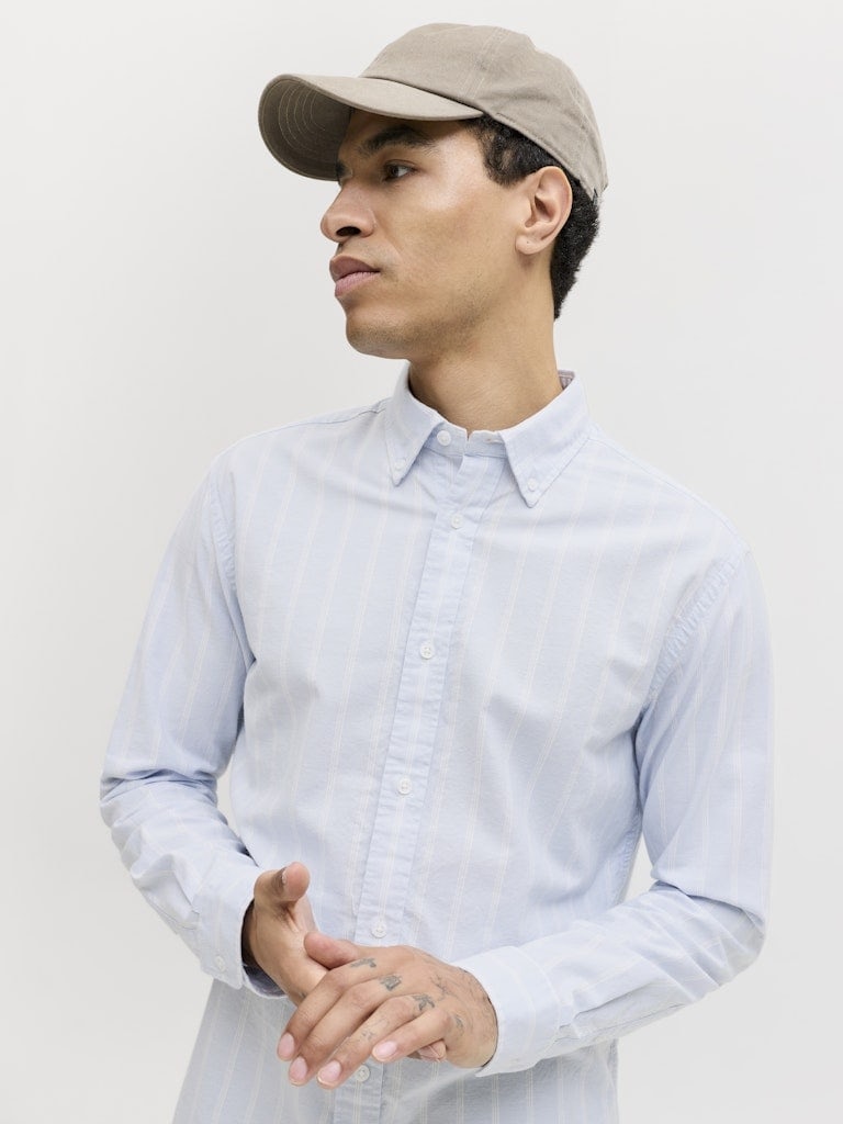JJEHARVEY OXFORD L/S SHIRT NOOS