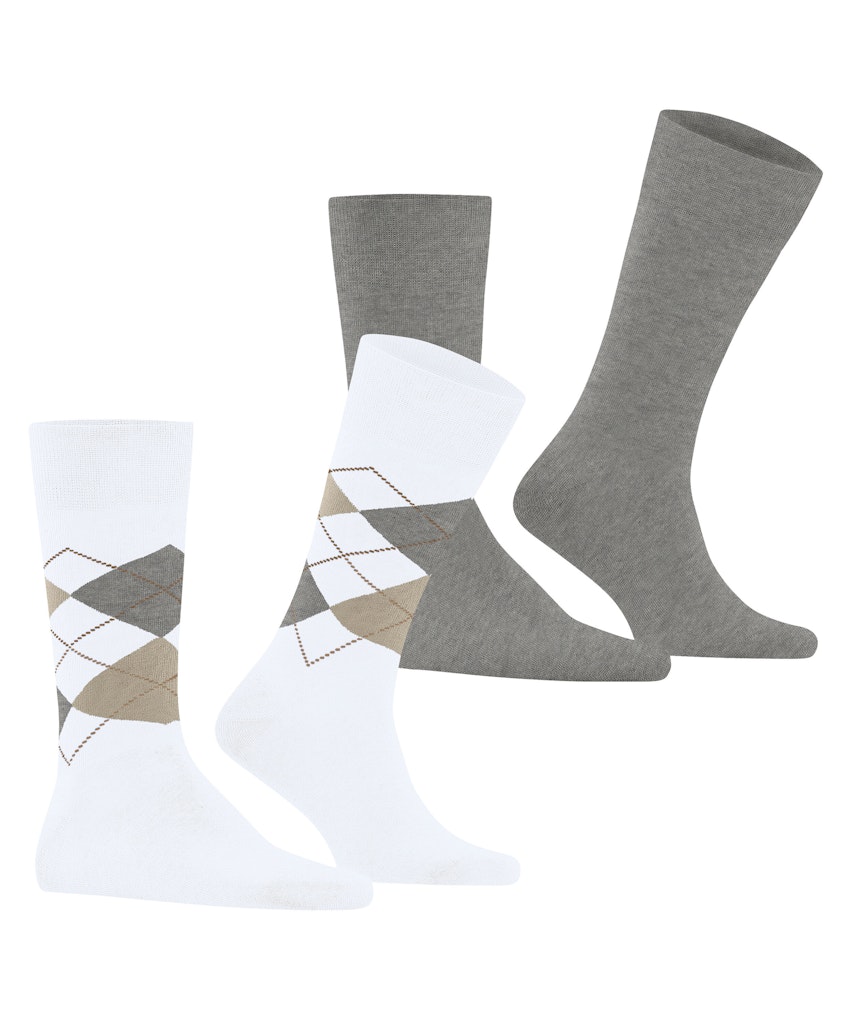Burlington Everyday Argyle Mix 2-Pack Herren