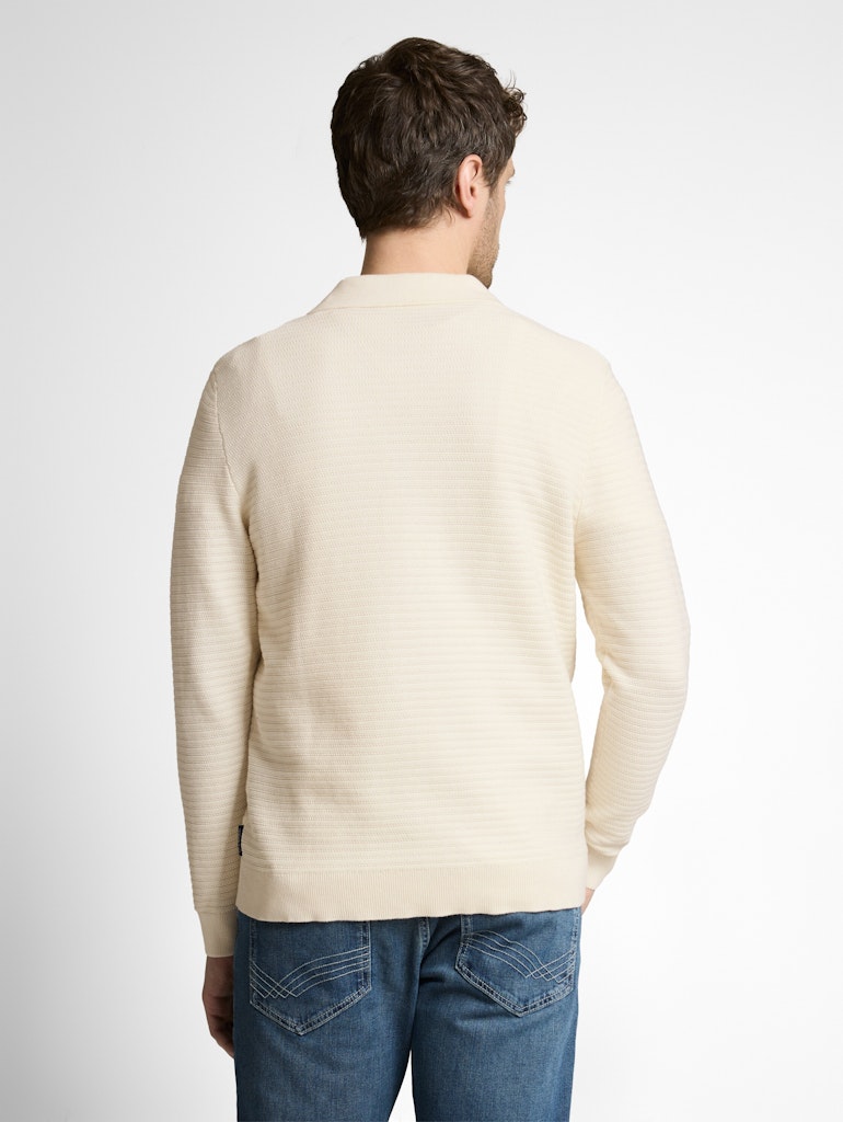 Strickpullover mit Polokragen