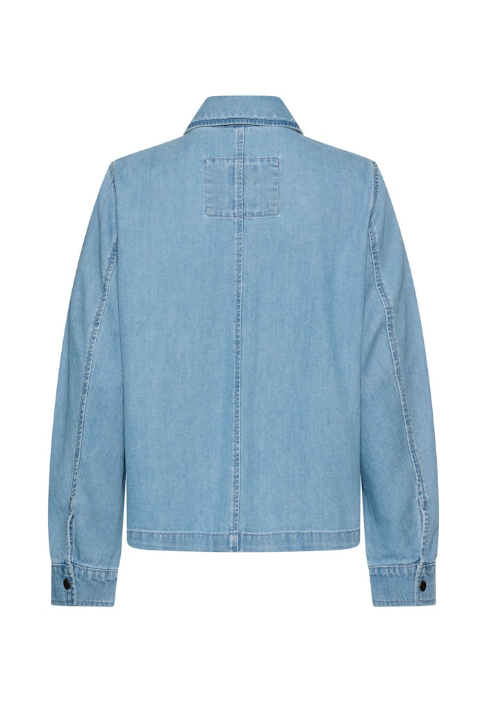 Jeansblazer mit Knopfleiste