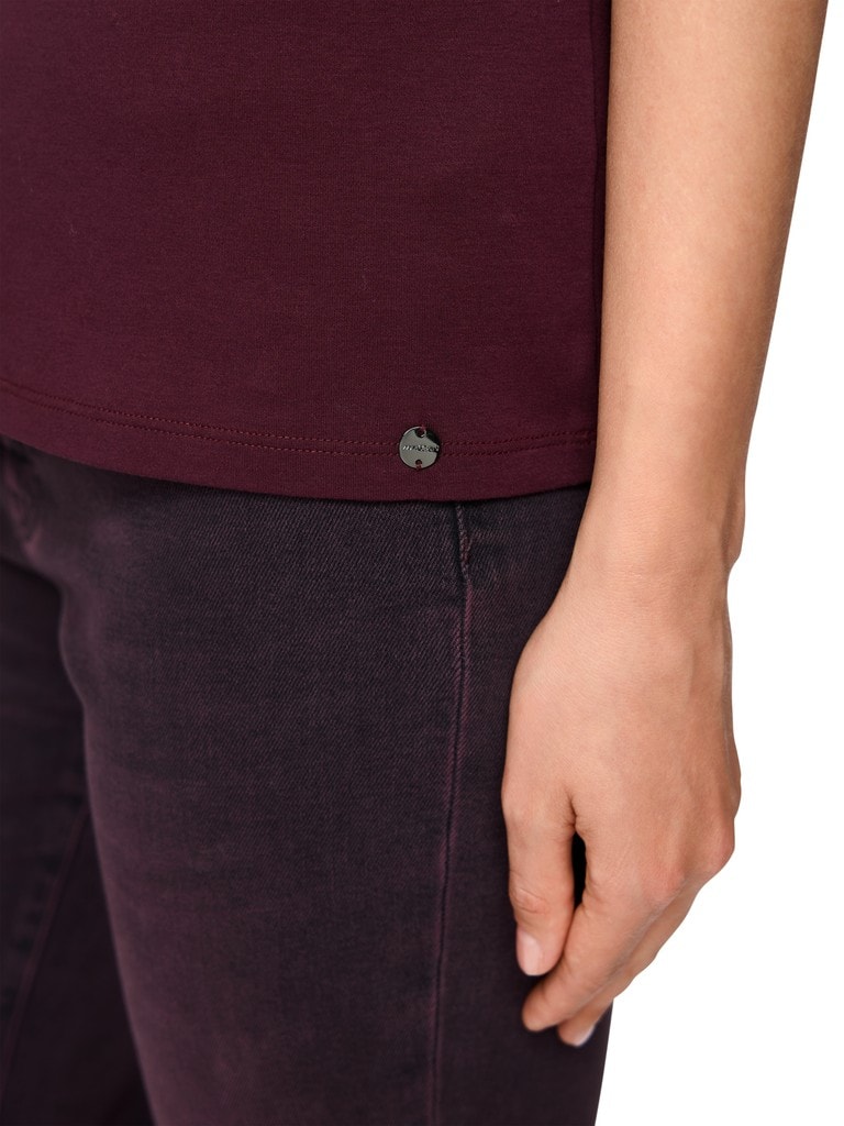 T-Shirt mit Pailletten-Stickerei