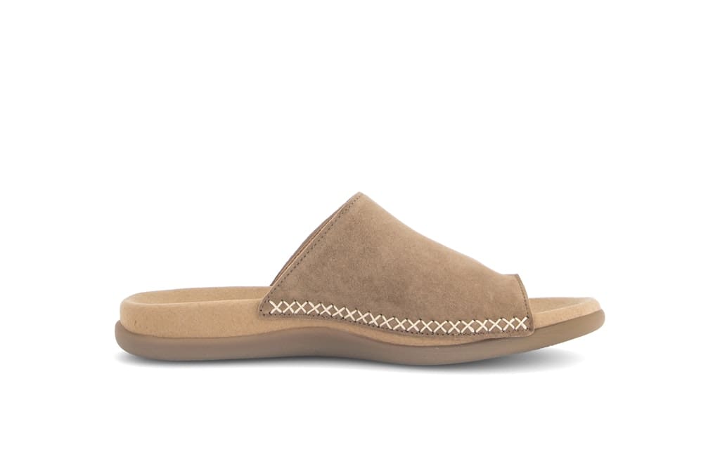 Zehentrenner Rauleder braun