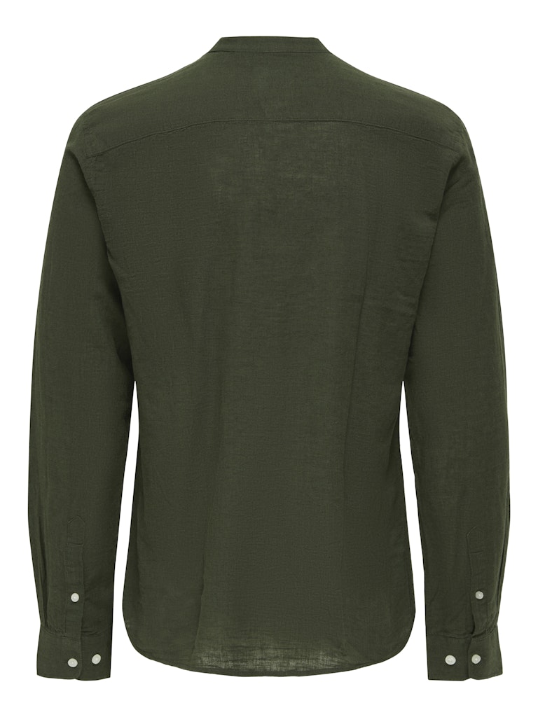 ONSCAIDEN LIFE LS LINEN BLEND MAO NOOS