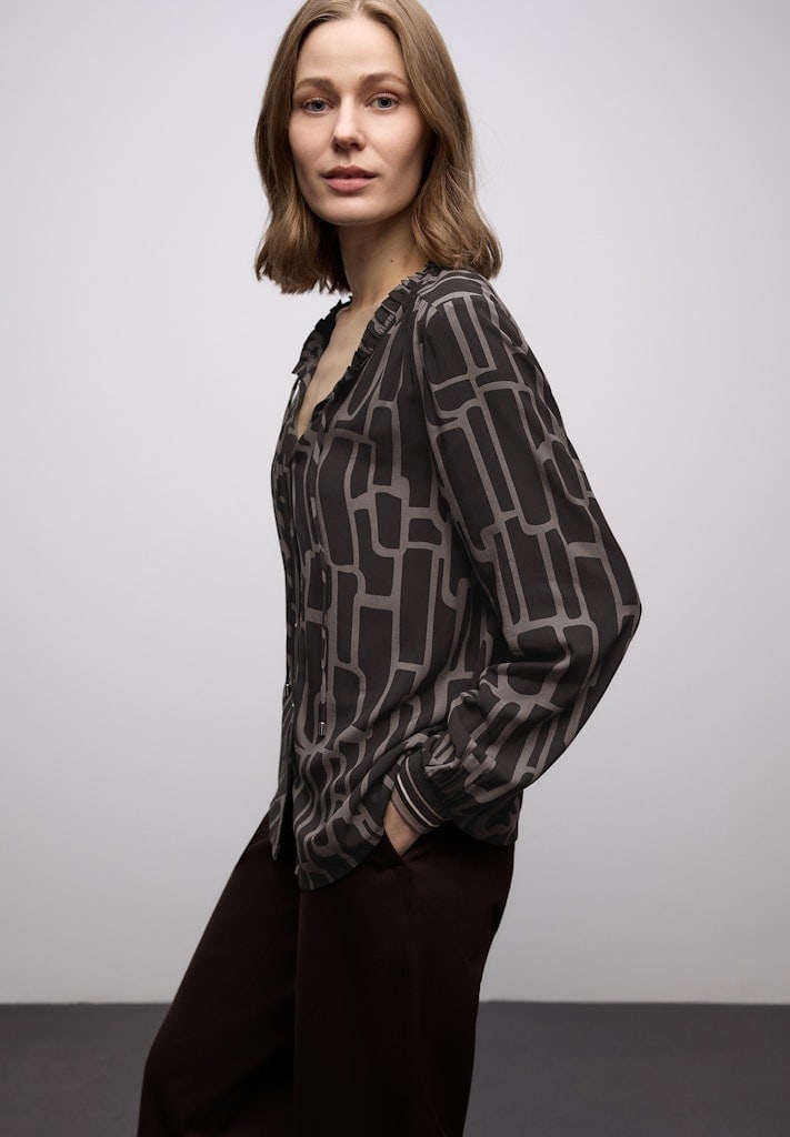 Gemusterte Tunika mit Tape