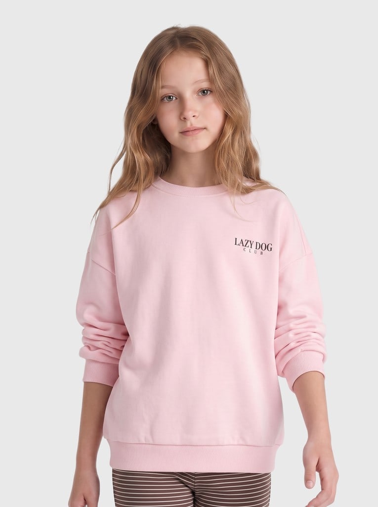 KOGBILA L/S OVZ PRINT O-NECK SWT NOOS