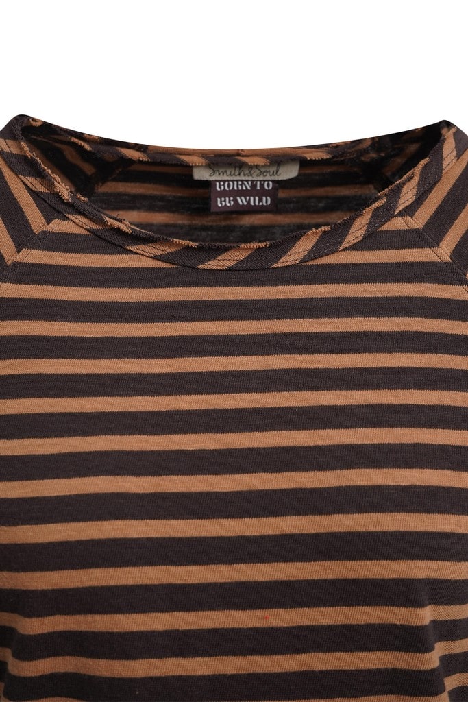 Regular Basic Sweat Raglan Striped