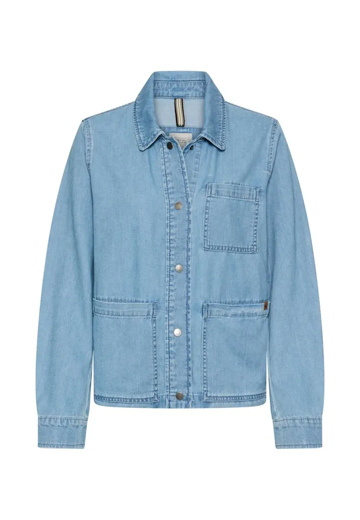 Jeansblazer mit Knopfleiste