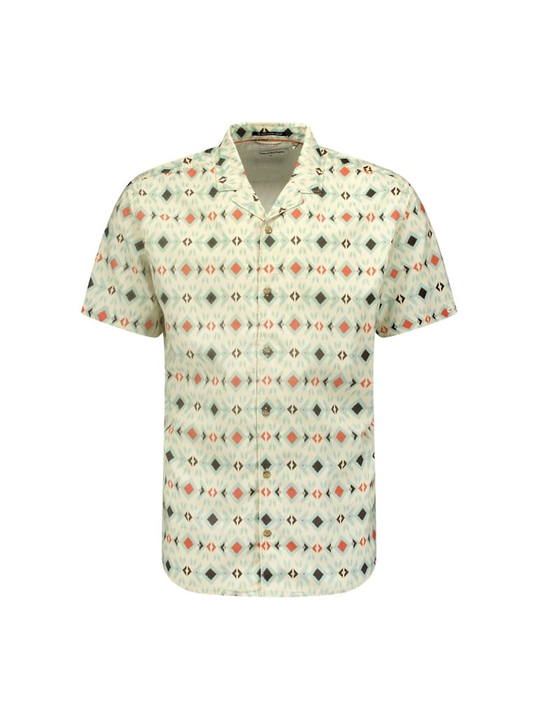 Shirt Short Sleeve Resort Collar Allover Printed