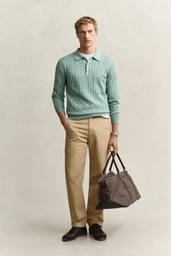 COTTON CABLE POLO