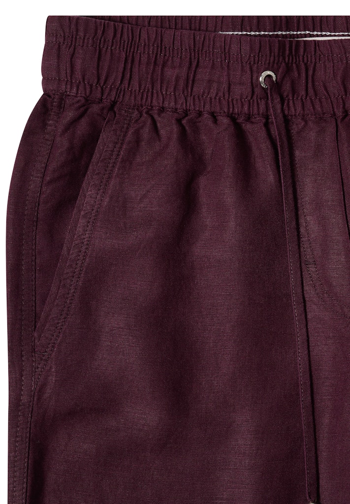 High Waist Wide Leg Hose aus Leinenmix