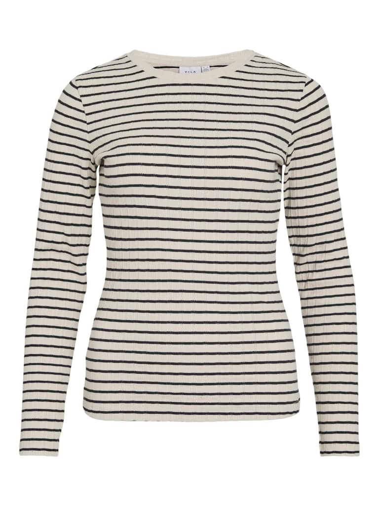 VIAMELINE O-NECK L/S TOP/PB/1