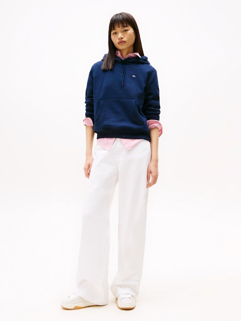 Flag Embroidery Brushed Fleece Hoody