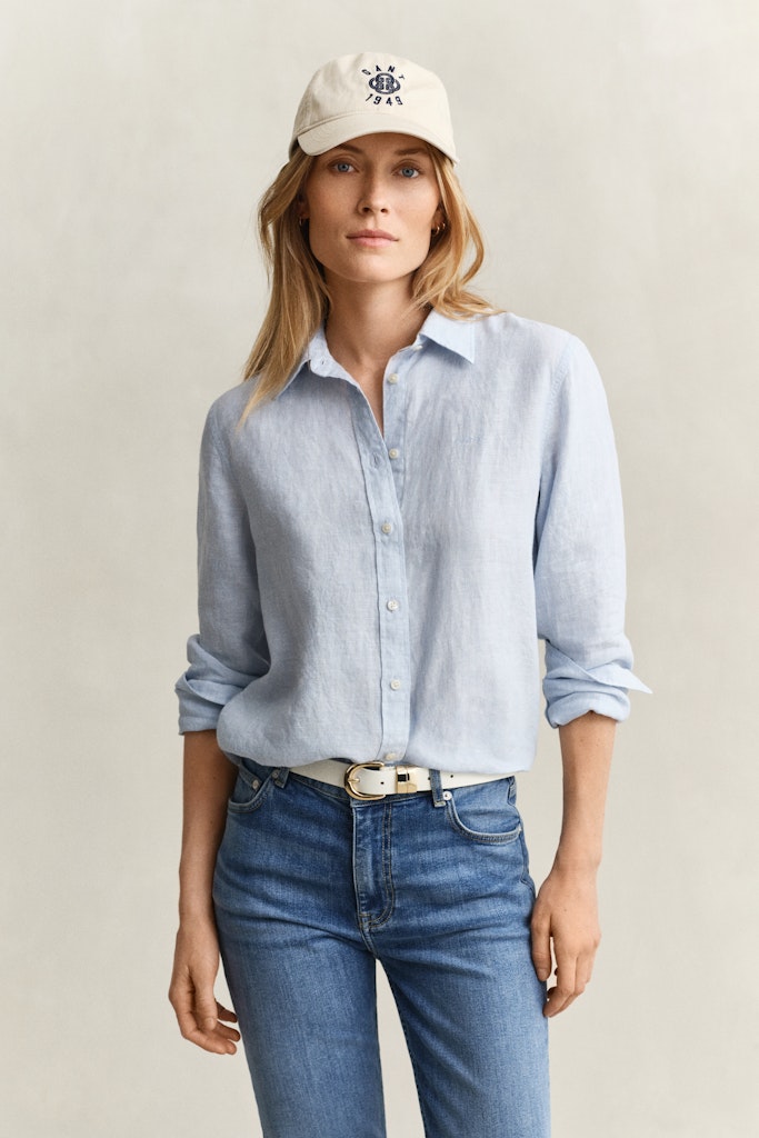 Regular Fit Leinen Bluse