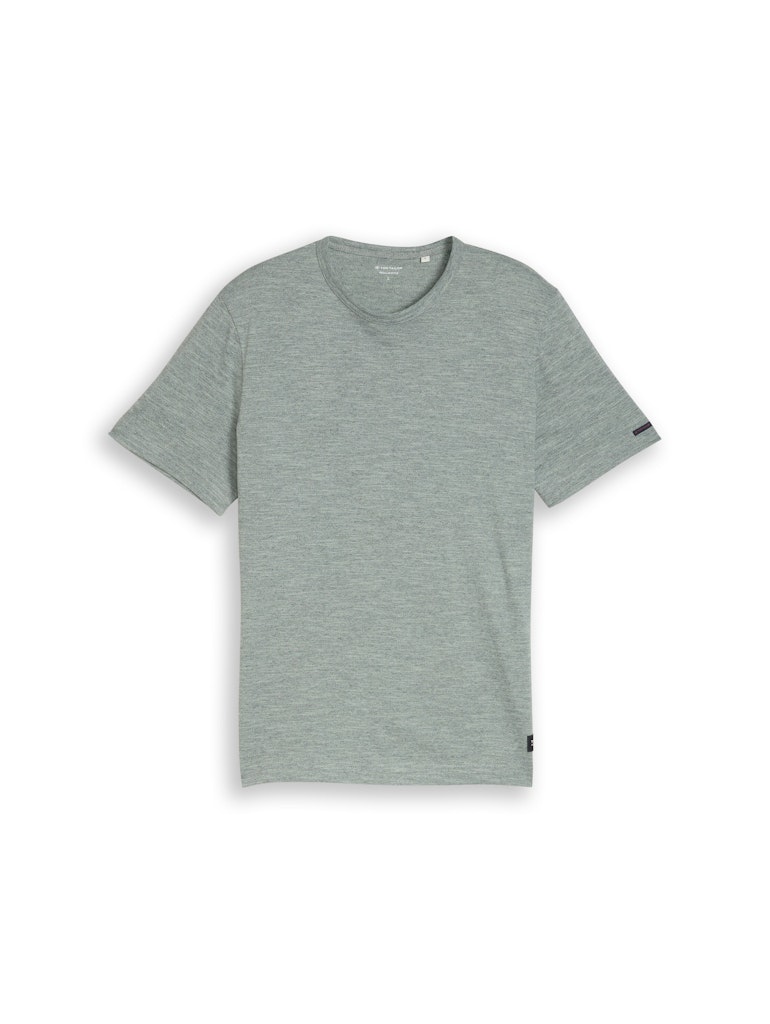 T-Shirt in Melange-Optik
