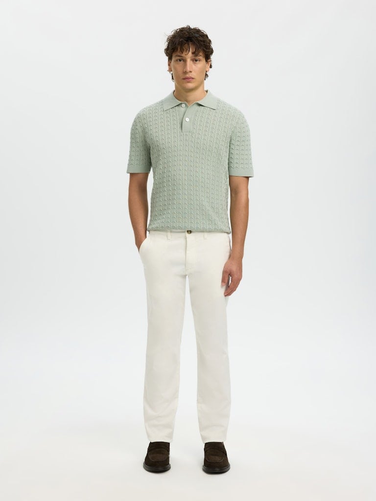 SLHMATTIS SS KNIT NEW CABLE POLO