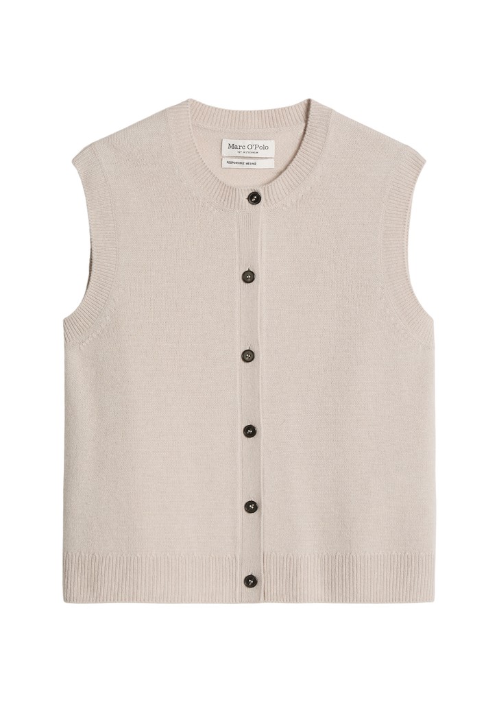 Ärmelloser Cardigan regular
