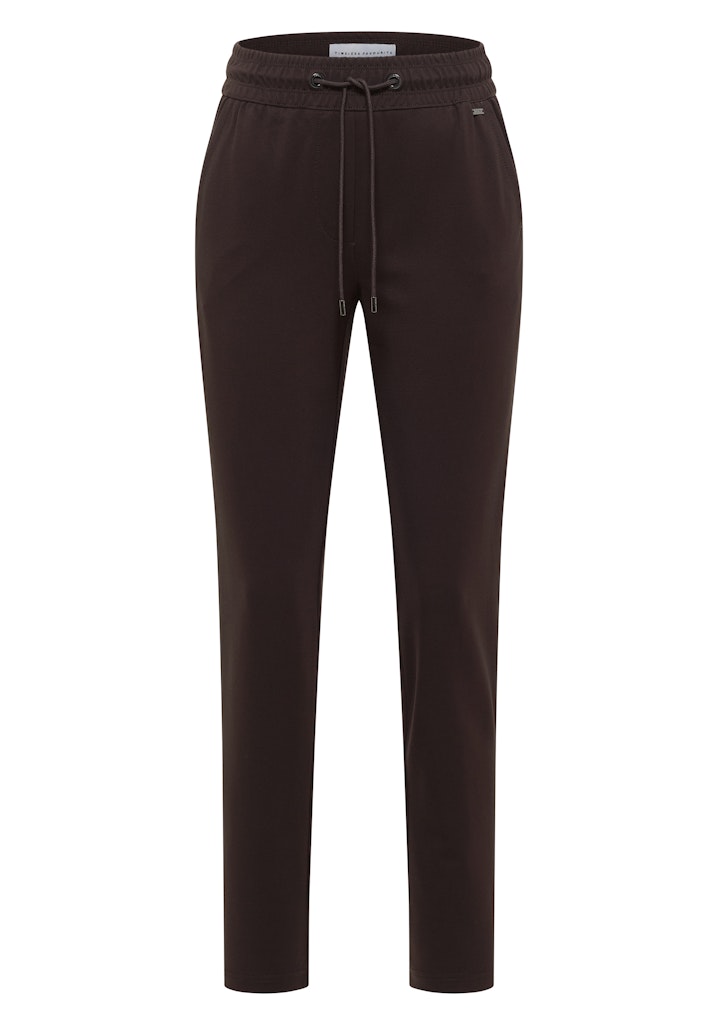 Mid Waist Slim Leg Hose im Casual Fit