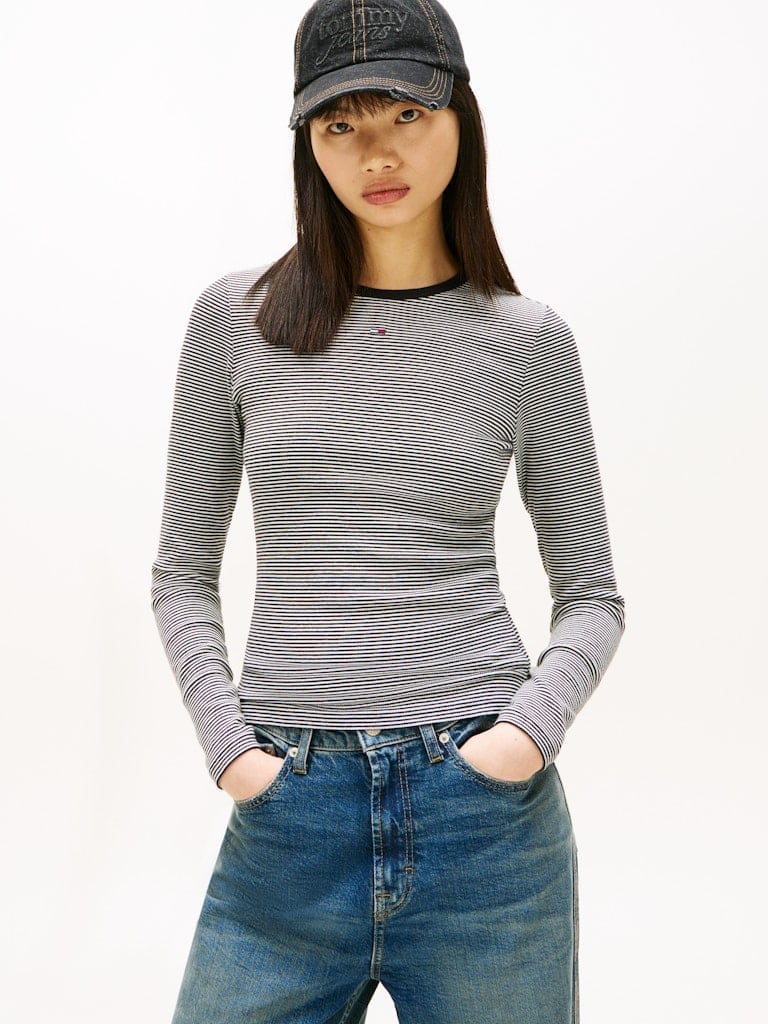 TJW SLIM ESSENTIAL RIB LS