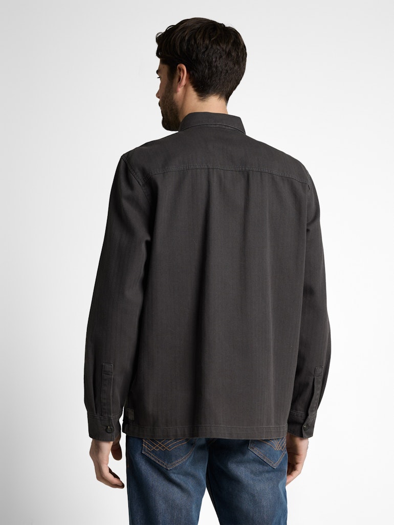 Overshirt im Washed-Look