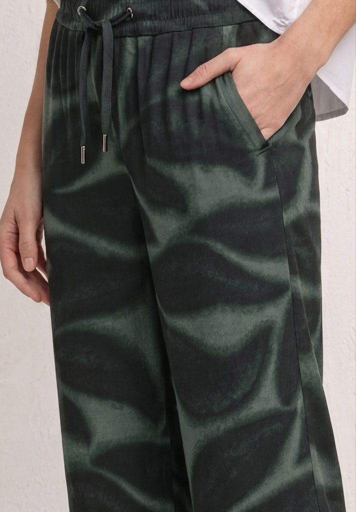 Wide Leg Hose im Loose Fit mit Print