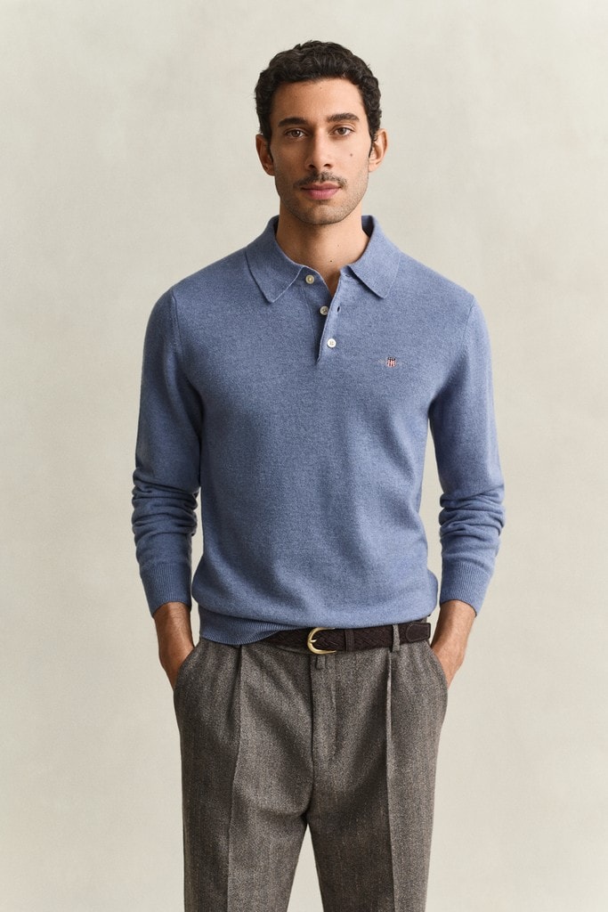Superfine Lambswool Polopullover