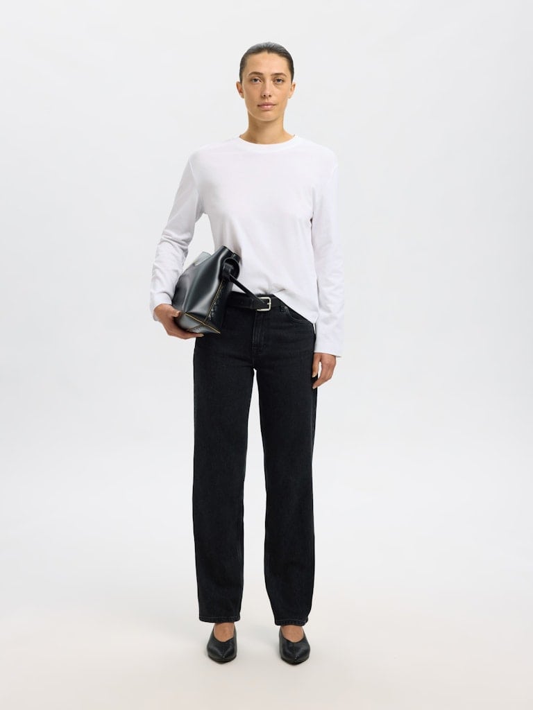 SLWESSENTIAL LS BOXY TEE NOOS