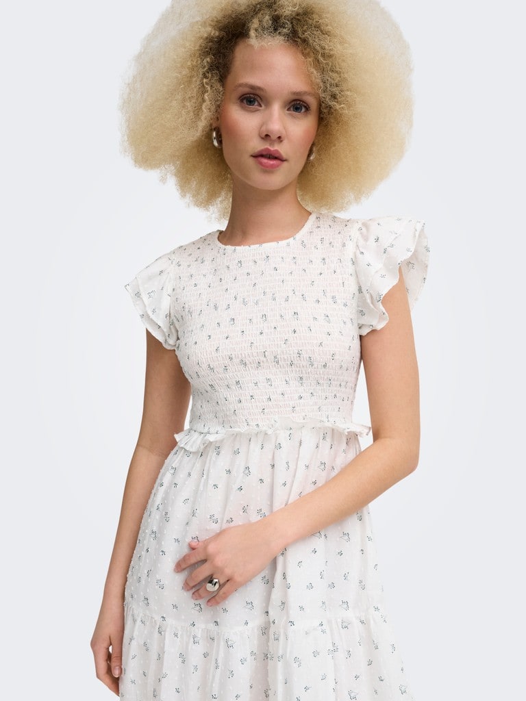ONLDIONE S/S SHORT SMOCK DRESS WVN EX