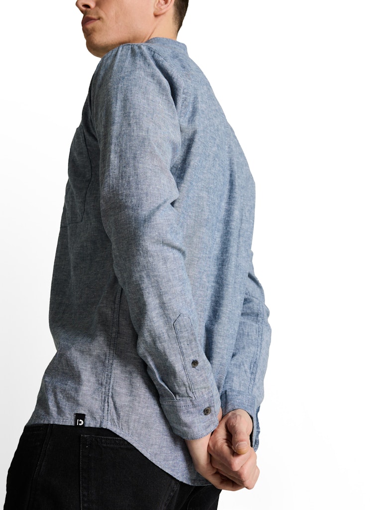 Relaxed Fit Hemd mit Leinenanteil