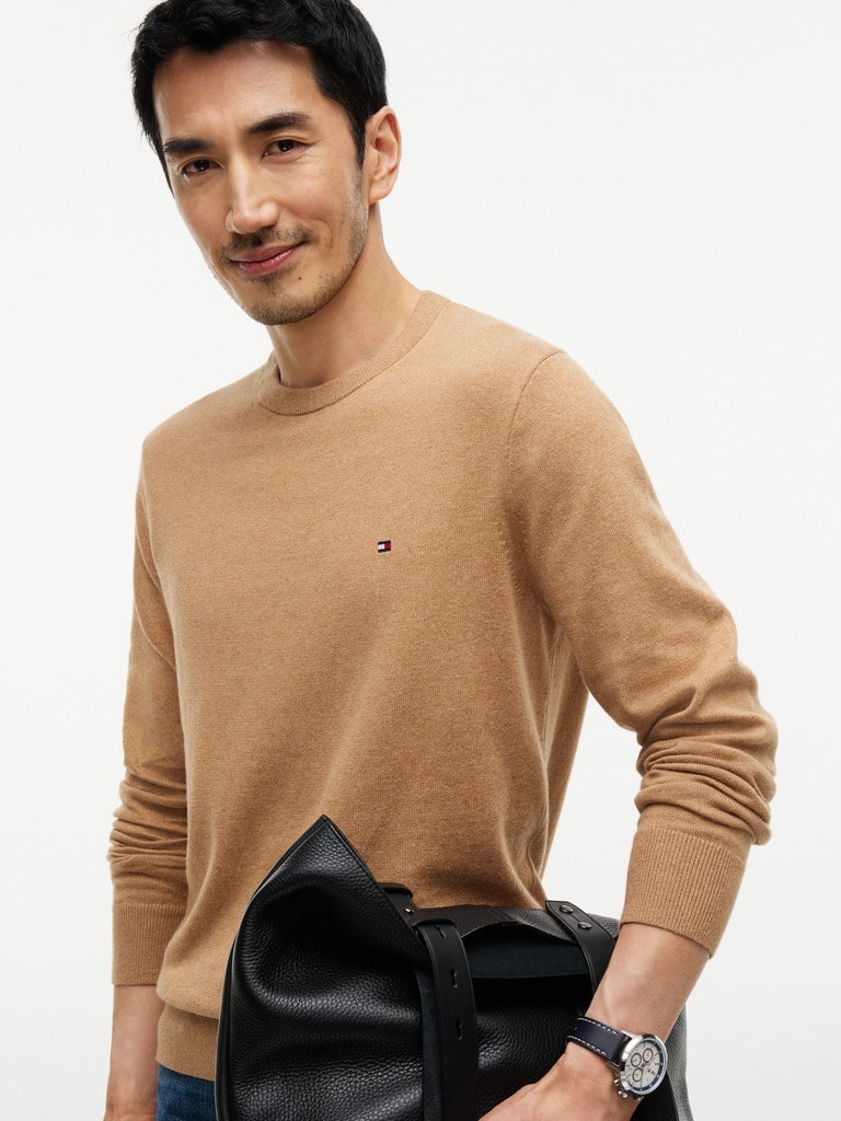PIMA ORG CTN CASHMERE CREW NECK