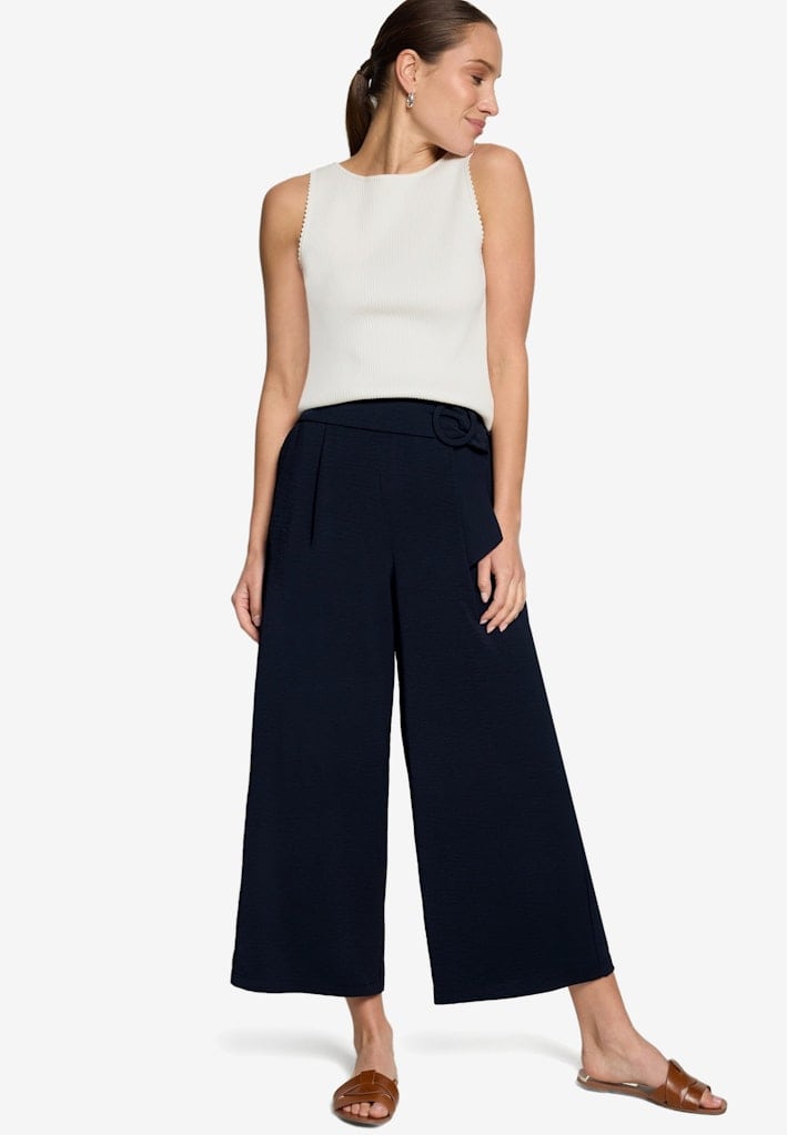 Stoffhose 7/8 Länge mit Schnalle