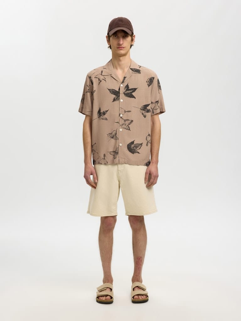 SLHREGTERRY AOP SS SHIRT