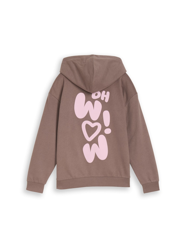 Oversize Hoodie Sweatshirt mit Rückenprint