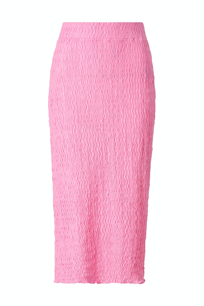 Crinkled pencil skirt