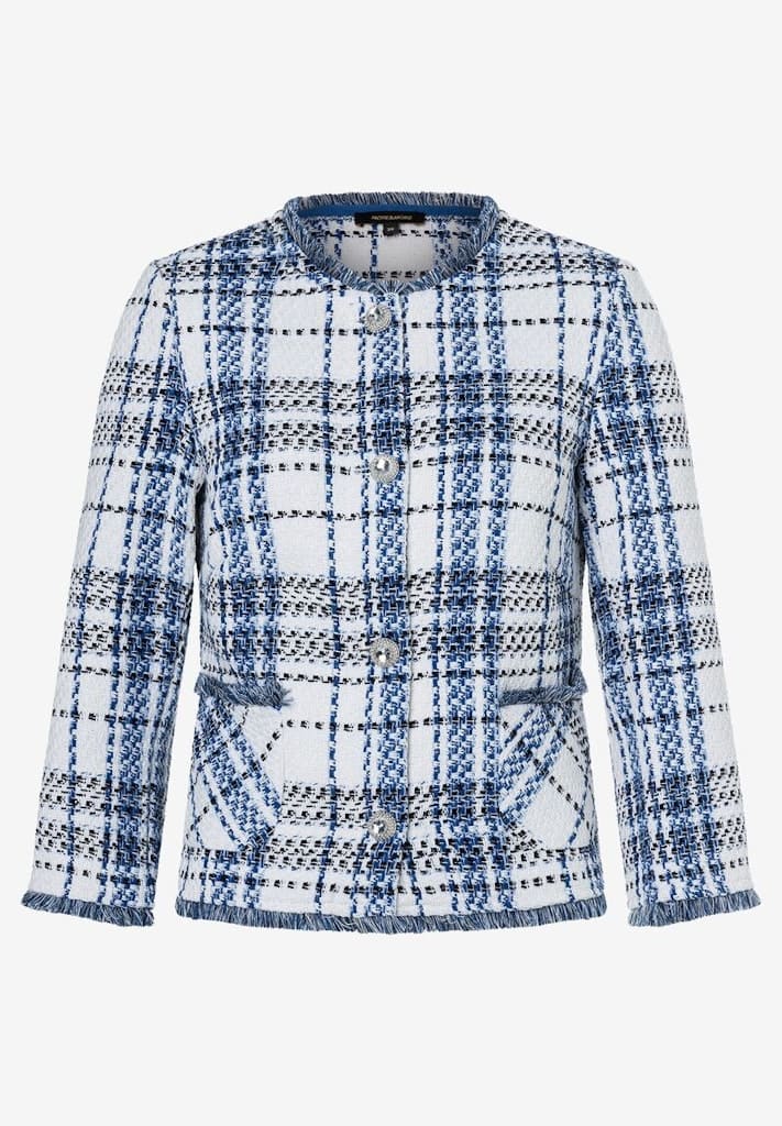 Bouclé Jacke kariert Frühjahrs-Kollektion