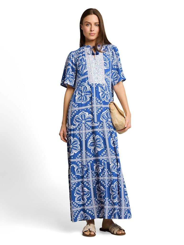 Loose Fit Maxi-Kleid mit Muster