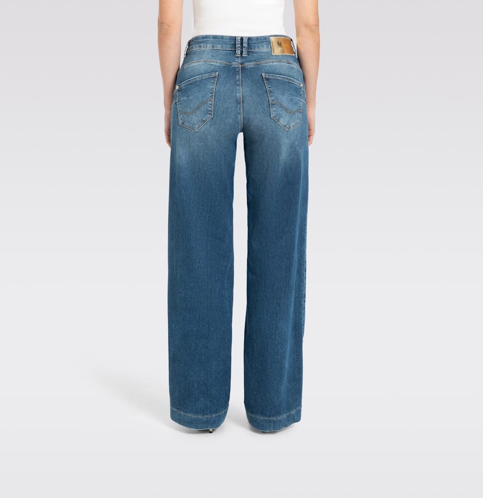 MAC JEANS - RICH PALAZZO, Light weight denim