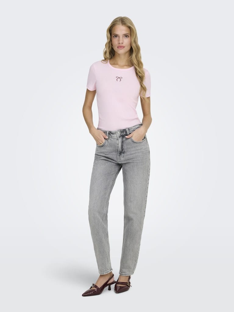 ONLELVA JUNE EMB S/S TEE JRS NOOS