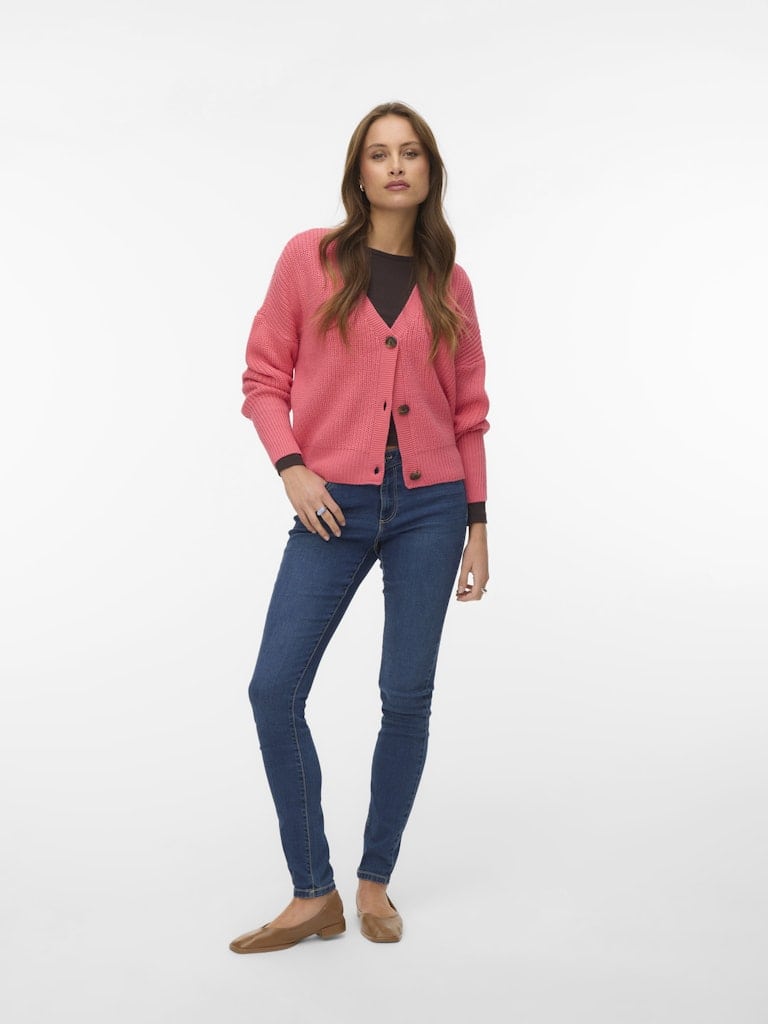 VMLEA LS V-NECK CUFF CARDIGAN NOOS