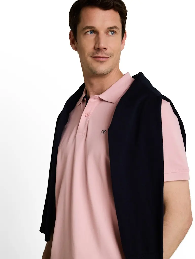 Piqué Poloshirt mit Logo-Stickerei