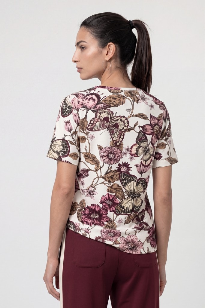 T-Shirt mit Blumenmuster