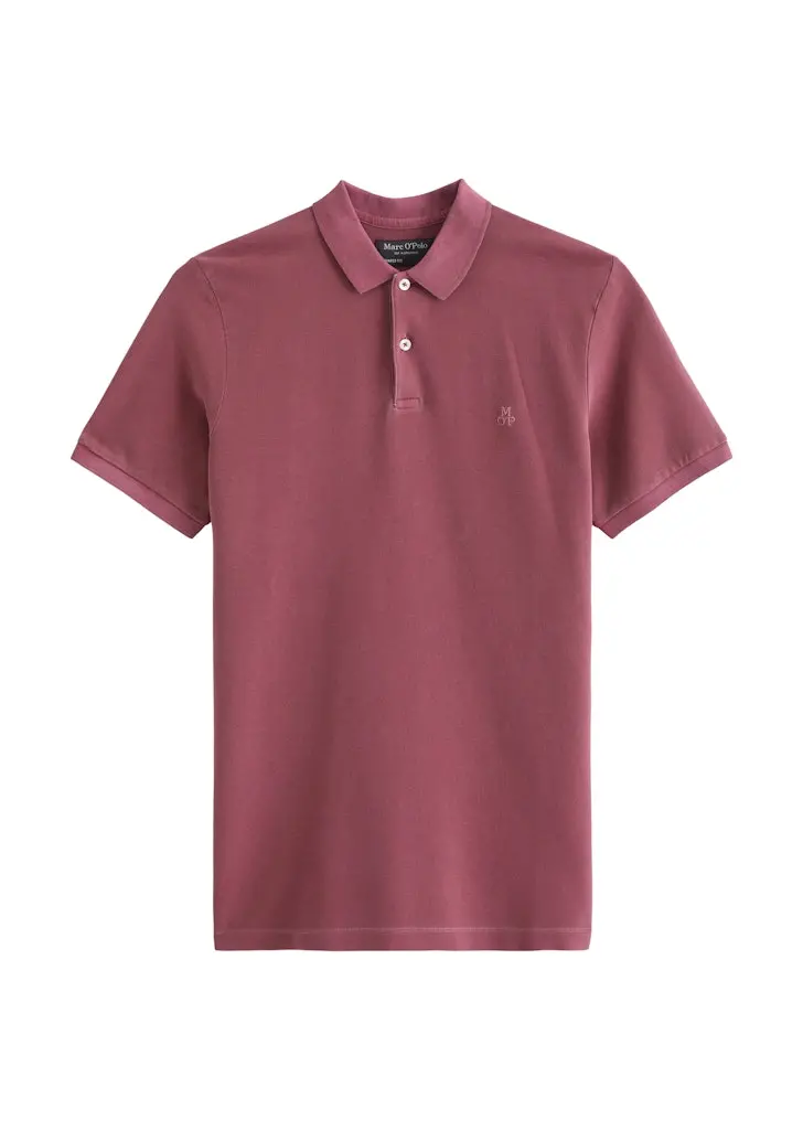 Poloshirt Piqué shaped garment-dyed