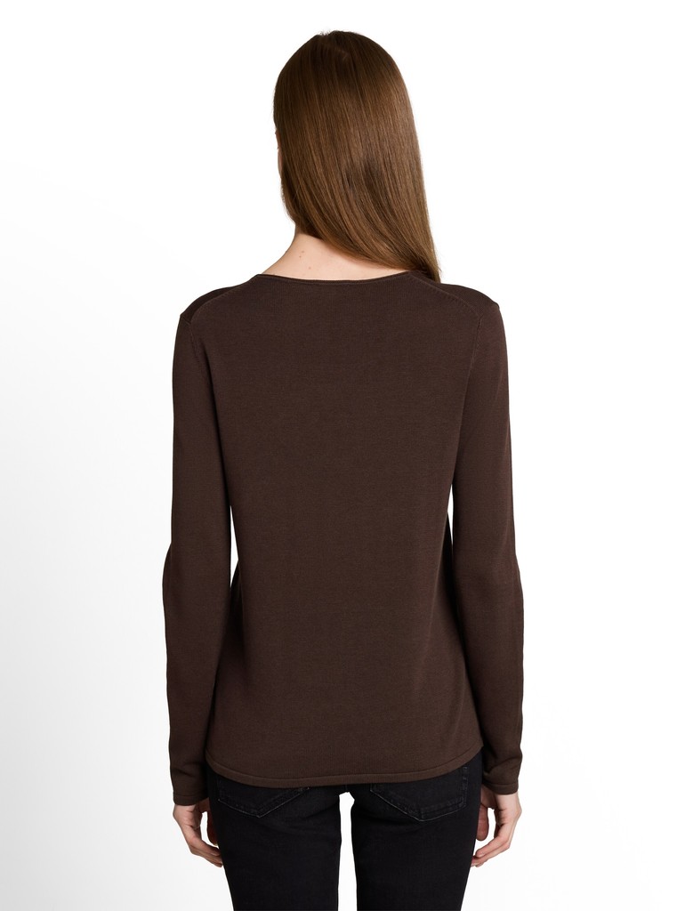 Strickpullover mit V-Ausschnitt