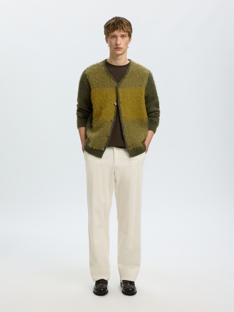 SLMRAI LS KNIT BLOCK CARDIGAN
