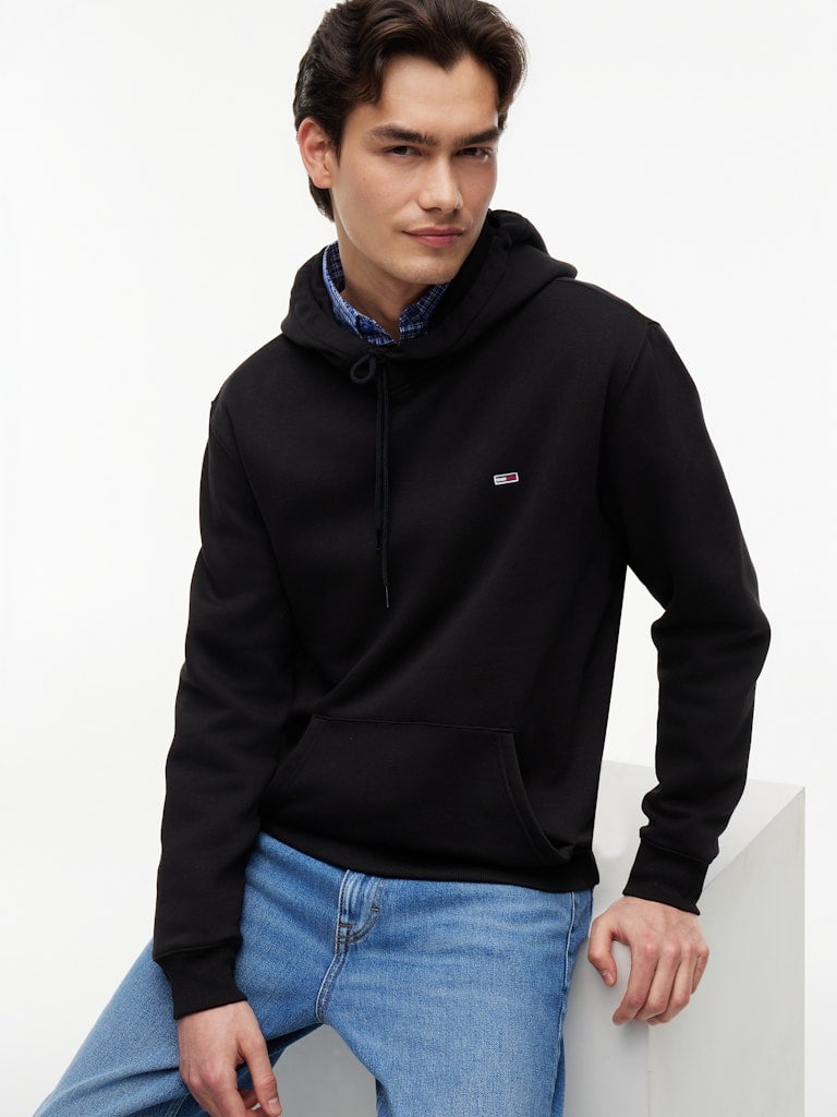 Tommy Flag Brushed Fleece Hoody