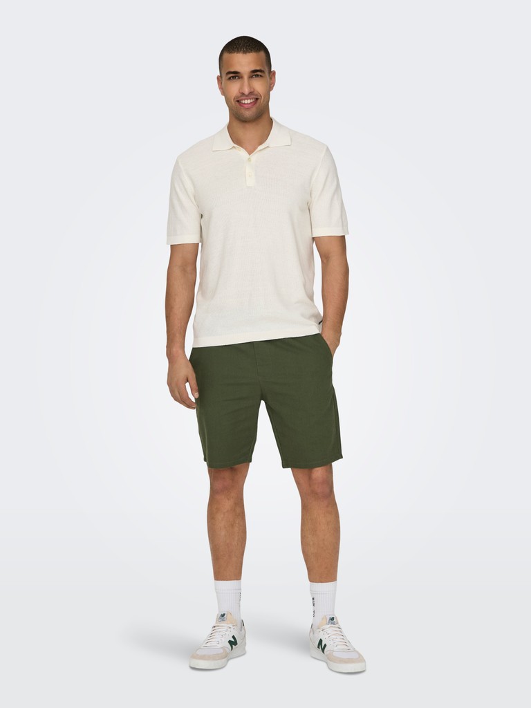 ONSLINUS 0007 COT LIN SHORTS NOOS