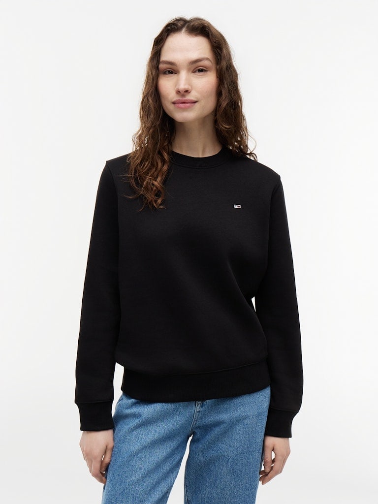 Flag Embroidery Brushed Fleece Sweatshirt