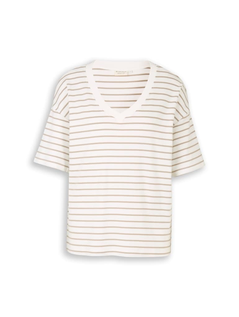 Oversize T-Shirt mit Streifenmuster