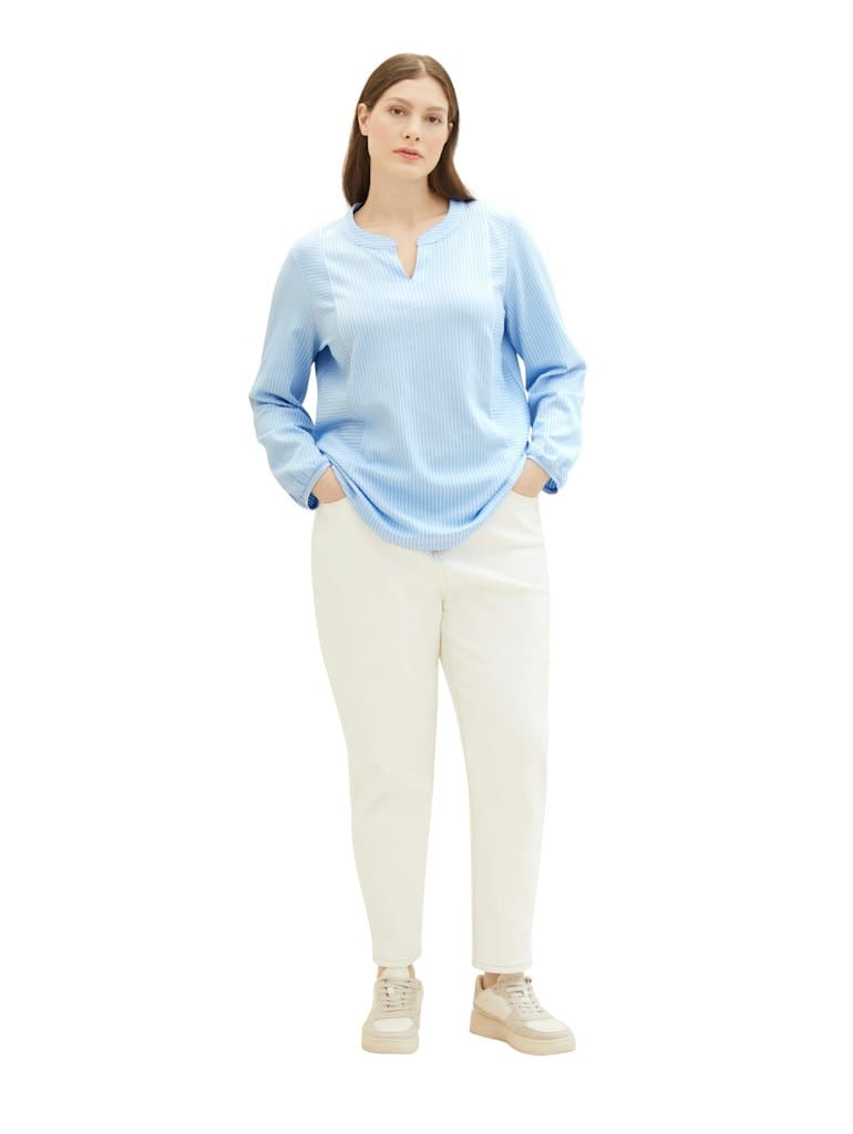 Plus Size - Blusenshirt mit Streifenmuster